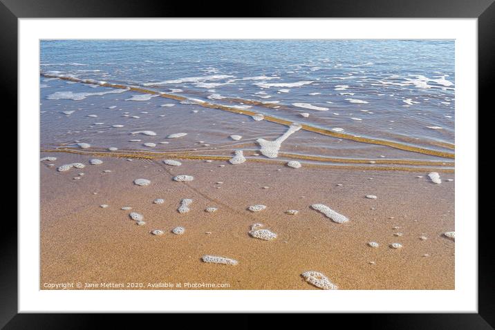 Incoming Tide  Framed Mounted Print by Jane Metters