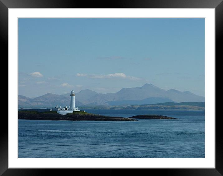 Lismore lighthouse 2 Framed Mounted Print by Hania Nicholson