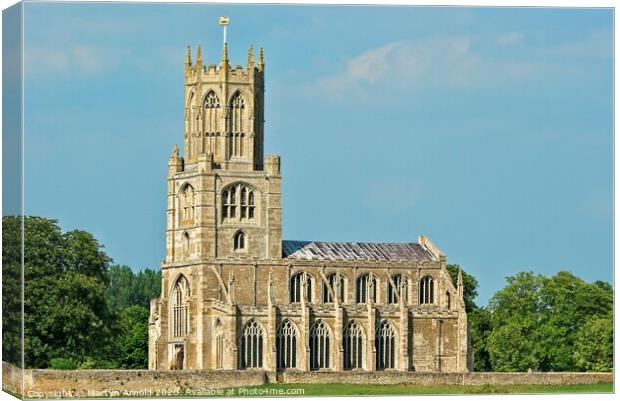 St Mary & All Saints Church Fotheringhay, Northant Canvas Print by Martyn Arnold