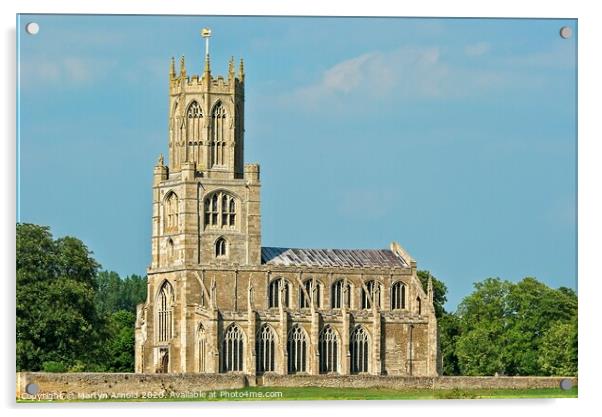 St Mary & All Saints Church Fotheringhay, Northant Acrylic by Martyn Arnold