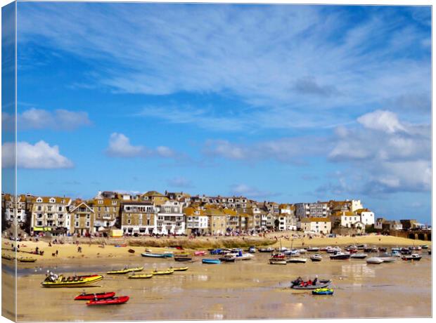 Serenity Over St Ives Canvas Print by Beryl Curran