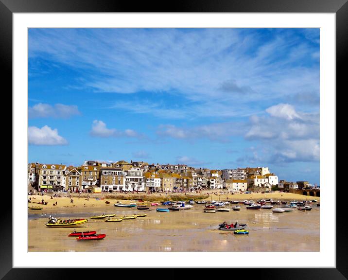 Serenity Over St Ives Framed Mounted Print by Beryl Curran