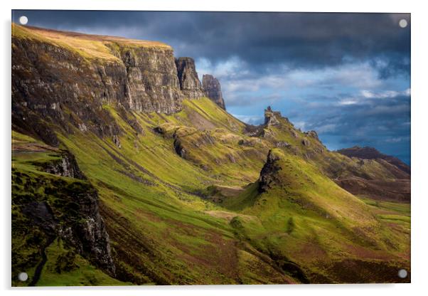 The Quiraing Isle of Skye Acrylic by John Frid