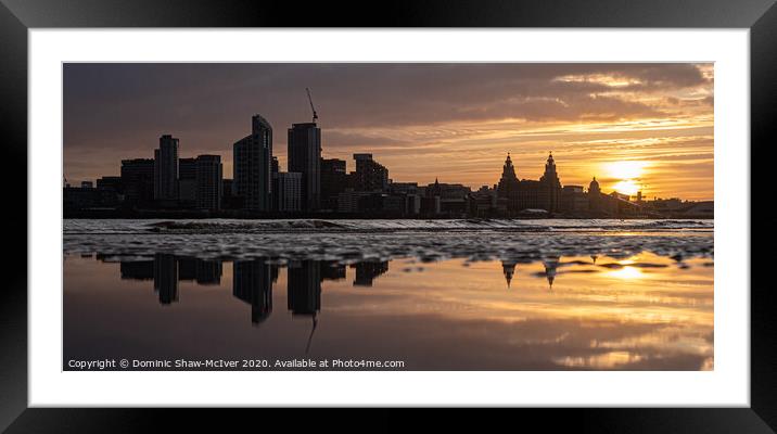 Liverpool Sunrise Reflections Framed Mounted Print by Dominic Shaw-McIver