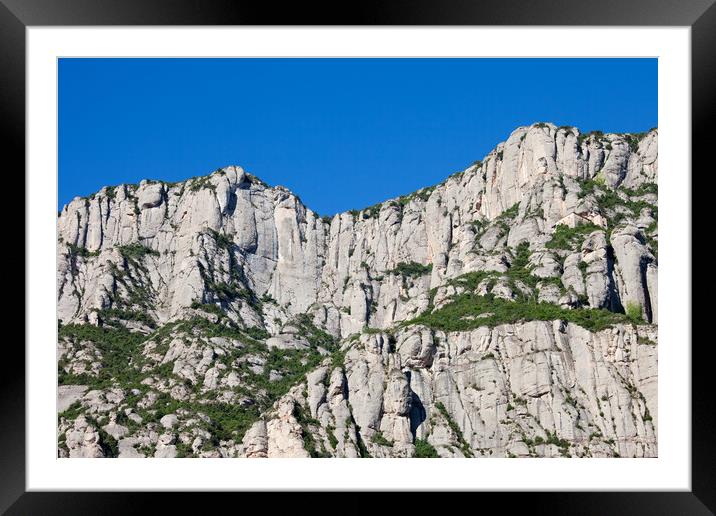 Montserrat Mountain in Spain Framed Mounted Print by Artur Bogacki