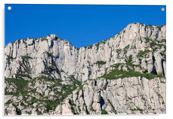 Montserrat Mountain in Spain Acrylic by Artur Bogacki