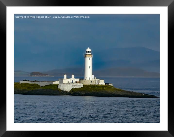 Lismore Lighthouse , Isle of Mull Framed Mounted Print by Philip Hodges aFIAP ,