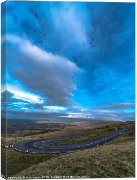 The Hairpin. Canvas Print by Malc Lawes