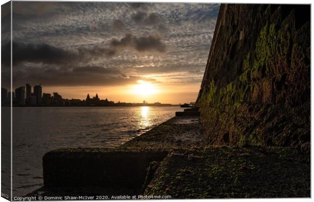 Sunrise over the Mersey Canvas Print by Dominic Shaw-McIver