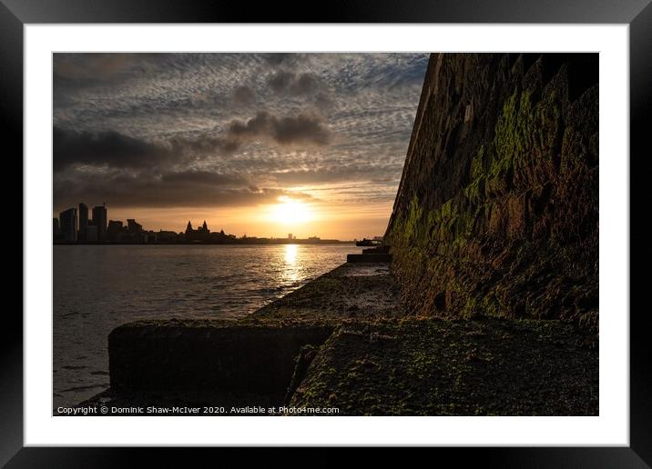 Sunrise over the Mersey Framed Mounted Print by Dominic Shaw-McIver