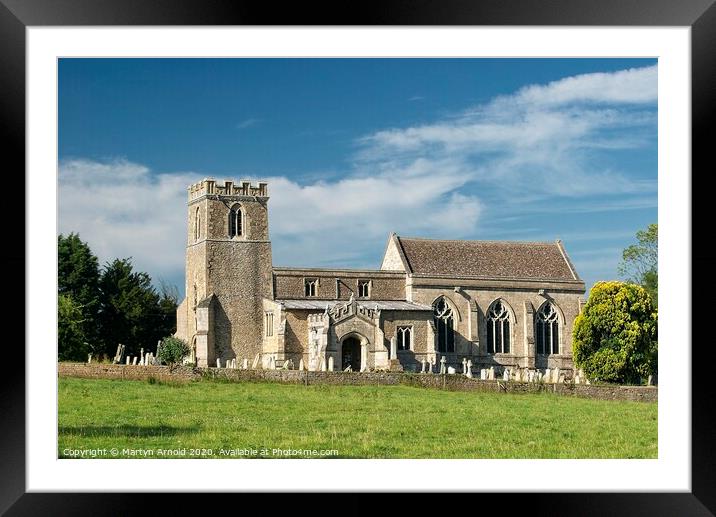 Cotterstock Church, Northamptonshire Framed Mounted Print by Martyn Arnold