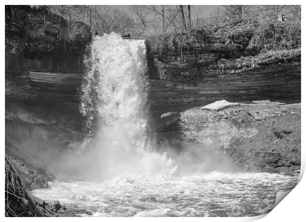 Minnehaha Falls, Minneapolis  Print by Jim Hughes