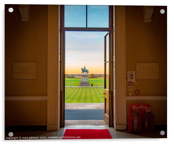 Through the door Stowe School Acrylic by mick gibbons