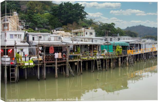A panoramic view of Tai O Village, Hong Kong  Canvas Print by Sergio Delle Vedove