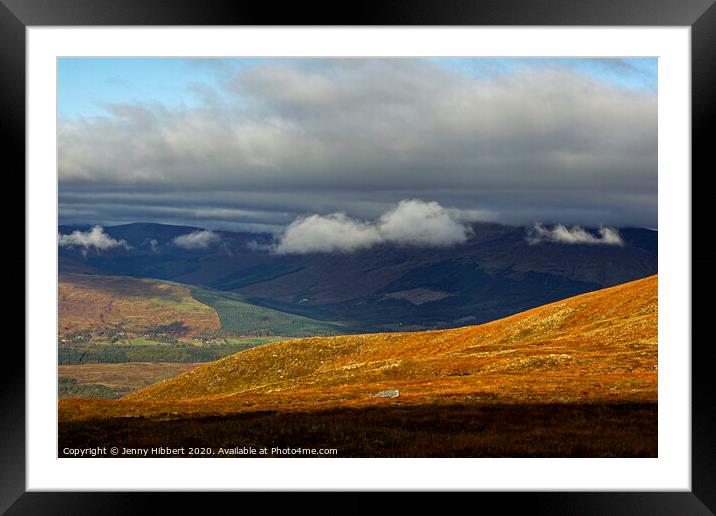 On top of Aonach Mor in the highlands of Scotland Framed Mounted Print by Jenny Hibbert