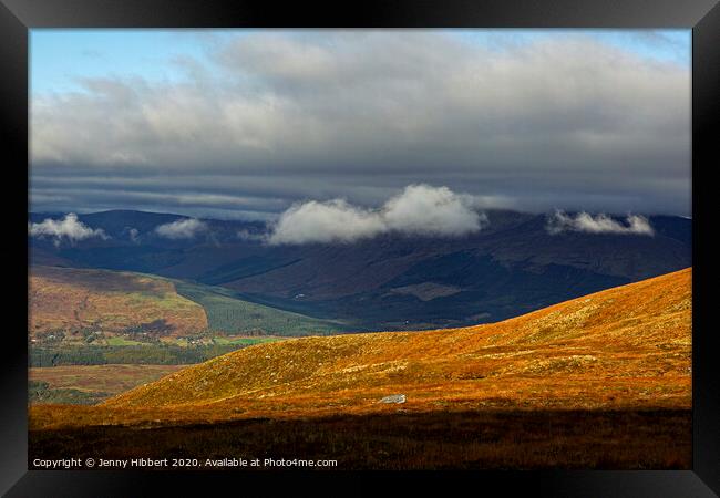 On top of Aonach Mor in the highlands of Scotland Framed Print by Jenny Hibbert