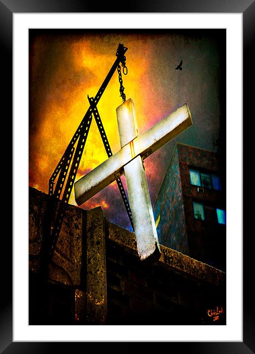 Fire and Brimstone in Da Bronx Framed Mounted Print by Chris Lord