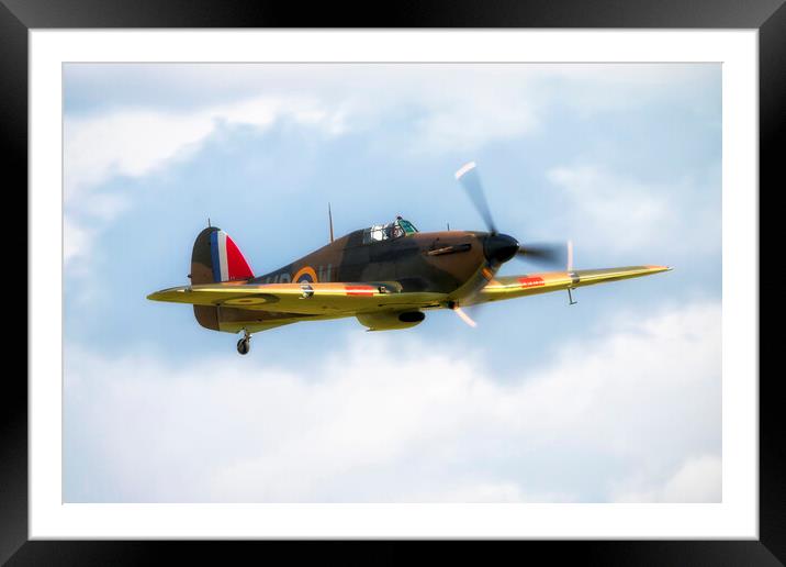 Hawker Hurricane R4118 Framed Mounted Print by J Biggadike
