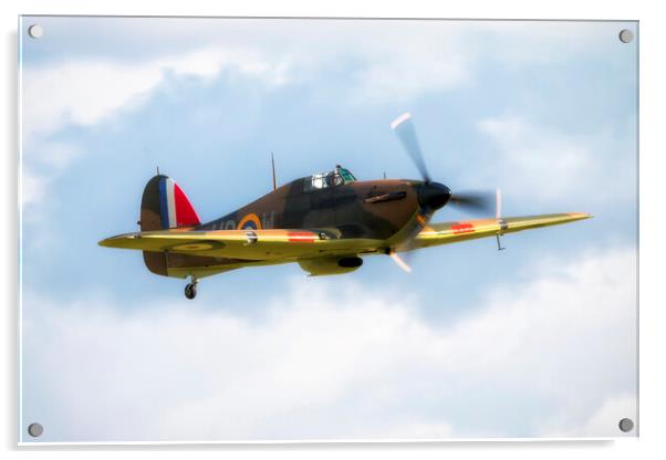 Hawker Hurricane R4118 Acrylic by J Biggadike