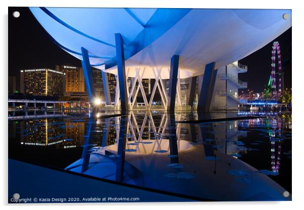 Singapore: Under the Lotus Acrylic by Kasia Design