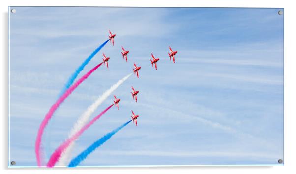 The Red Arrows in tight formation Acrylic by Jason Wells