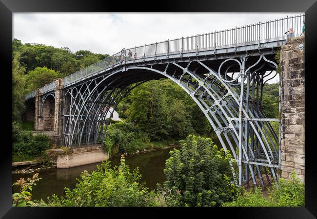 Tourists on the Iron Bridge Framed Print by Jason Wells