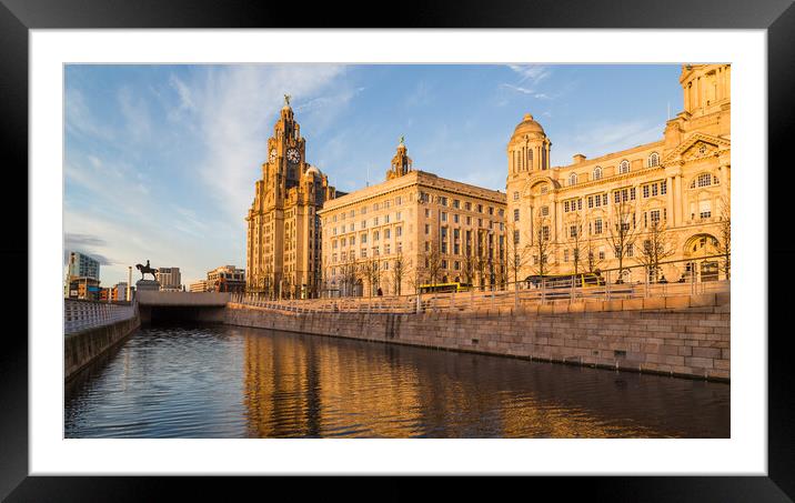 Dusk on the Liverpool waterfront Framed Mounted Print by Jason Wells