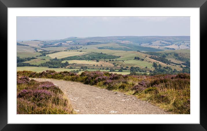 Looking over Stiperstones in Shropshire Framed Mounted Print by Jason Wells