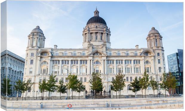 Port of Liverpool Building Canvas Print by Jason Wells