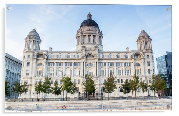 Port of Liverpool Building Acrylic by Jason Wells