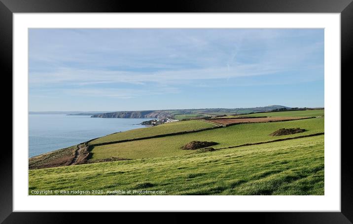 Cornish coast, Looe Bar to Porthleven Framed Mounted Print by Rika Hodgson