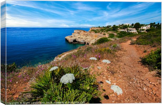 Carvoeiro Vale do Covo Canvas Print by Wight Landscapes