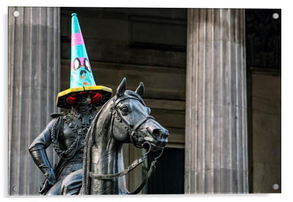 The Duke of Wellington, a Glasgow icon. Acrylic by Rich Fotografi 