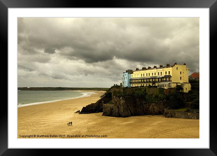 Tenby View Framed Mounted Print by Matthew Bates