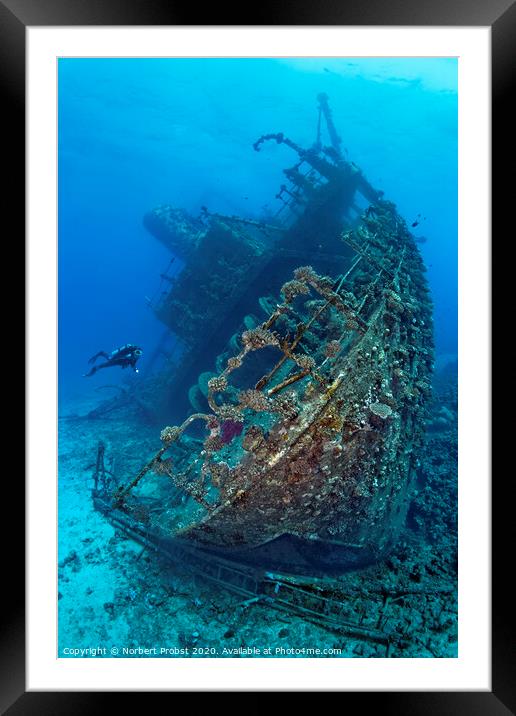Giannis D shipwreck Framed Mounted Print by Norbert Probst