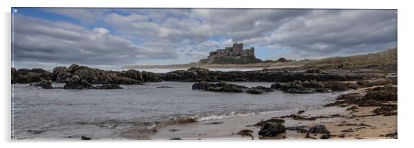 Bamburgh Panoramic  Acrylic by Northeast Images