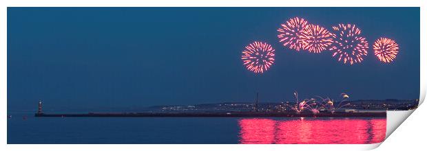 Roker Fireworks Print by Northeast Images