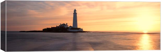 St` Mary`s Lighthouse Canvas Print by Northeast Images