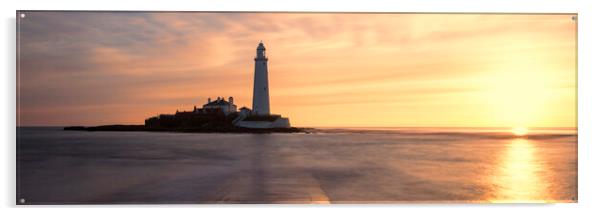 St` Mary`s Lighthouse Acrylic by Northeast Images