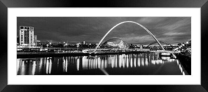 Newcastle Quayside Framed Mounted Print by Northeast Images