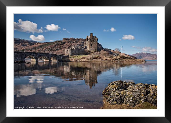 Eilean Donan Castle Framed Mounted Print by Phillip Dove LRPS