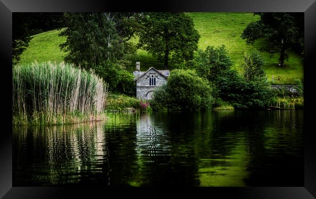 Grasmere Boathouse, Cumbria Framed Print by Maggie McCall