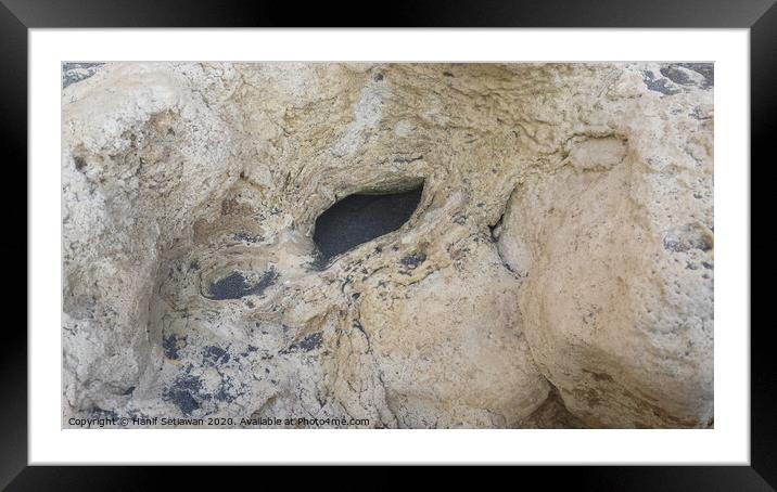 Abstract shapes of an unborn baby in womb 1. Framed Mounted Print by Hanif Setiawan