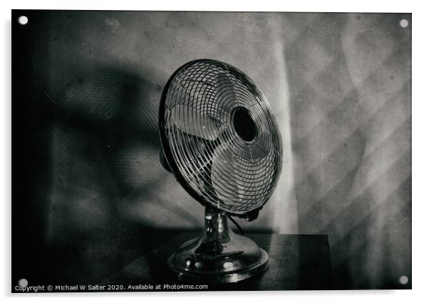Fan Noir Acrylic by Michael W Salter