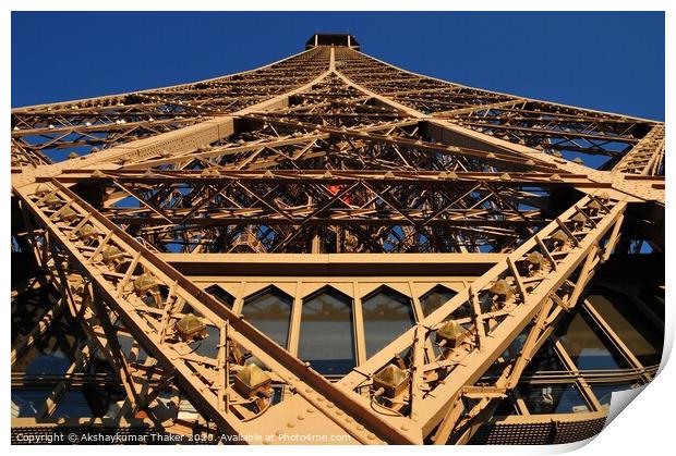 Pride of Paris - Eiffel Tower with unique point of Print by PhotOvation-Akshay Thaker