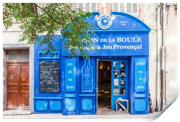 Tourist shop in the Old Port area Print by Kevin Hellon