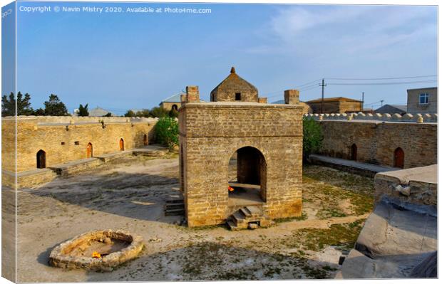 Ateshgah of Baku (Fire Temple of Baku), Azerbaijan   Canvas Print by Navin Mistry