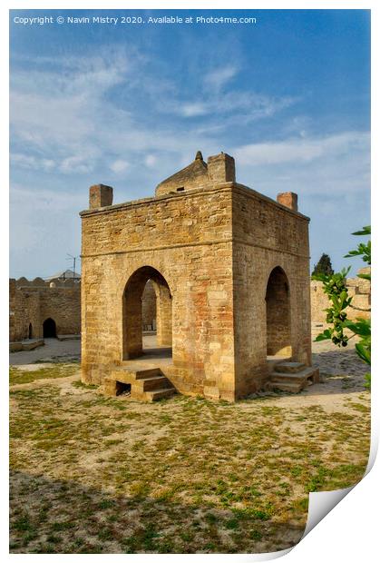 Ateshgah of Baku (Fire Temple of Baku), Azerbaijan  Print by Navin Mistry