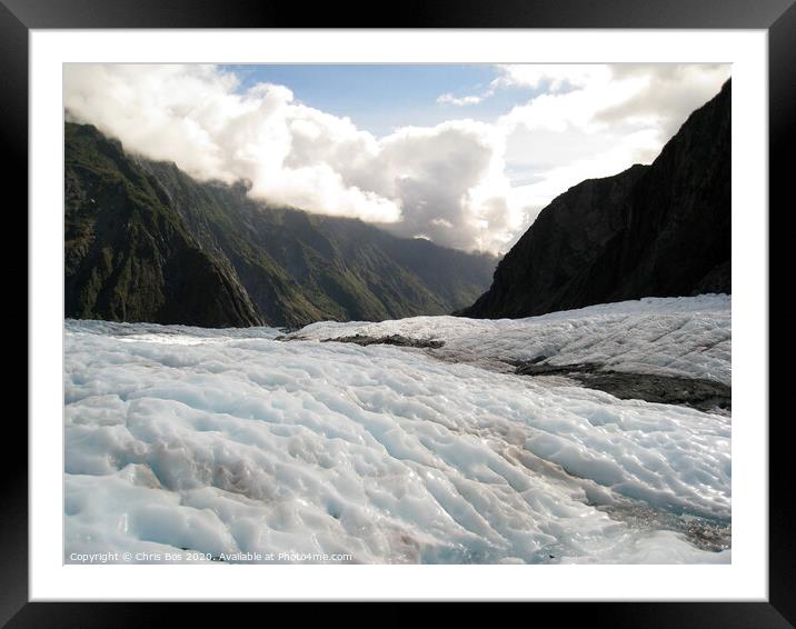 Franz Josef Glacier Framed Mounted Print by Chris Bos