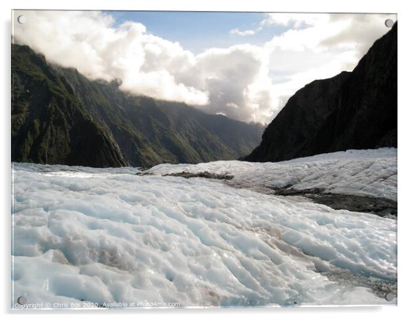 Franz Josef Glacier Acrylic by Chris Bos